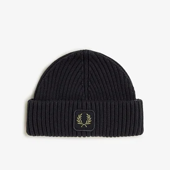 Шапка Fred Perry Cotton Ribbed Beanie